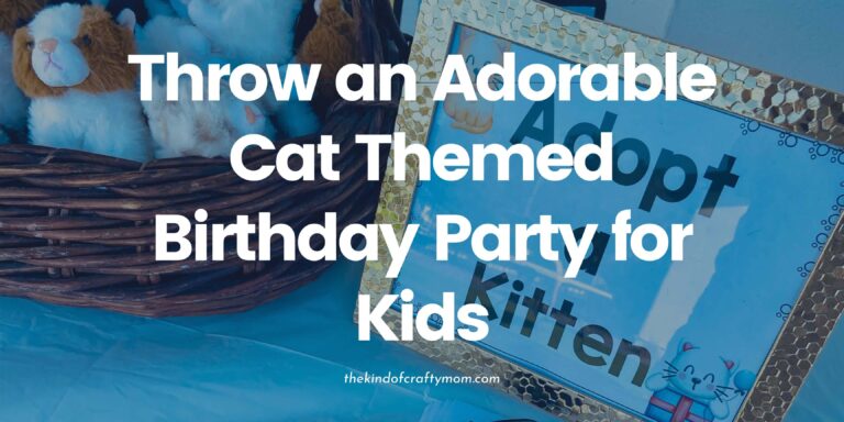 throw an adorable cat themed birthday party for kids