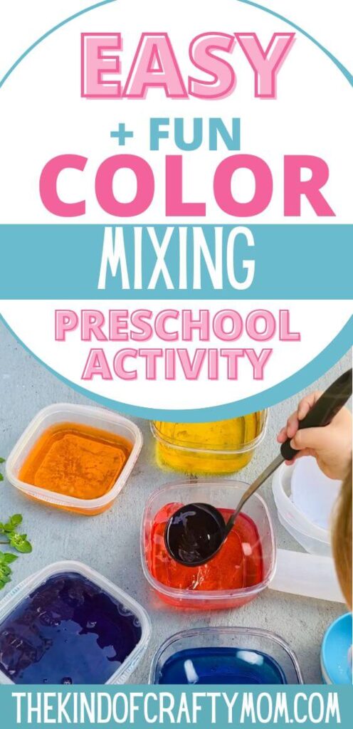 color mixing activity pin