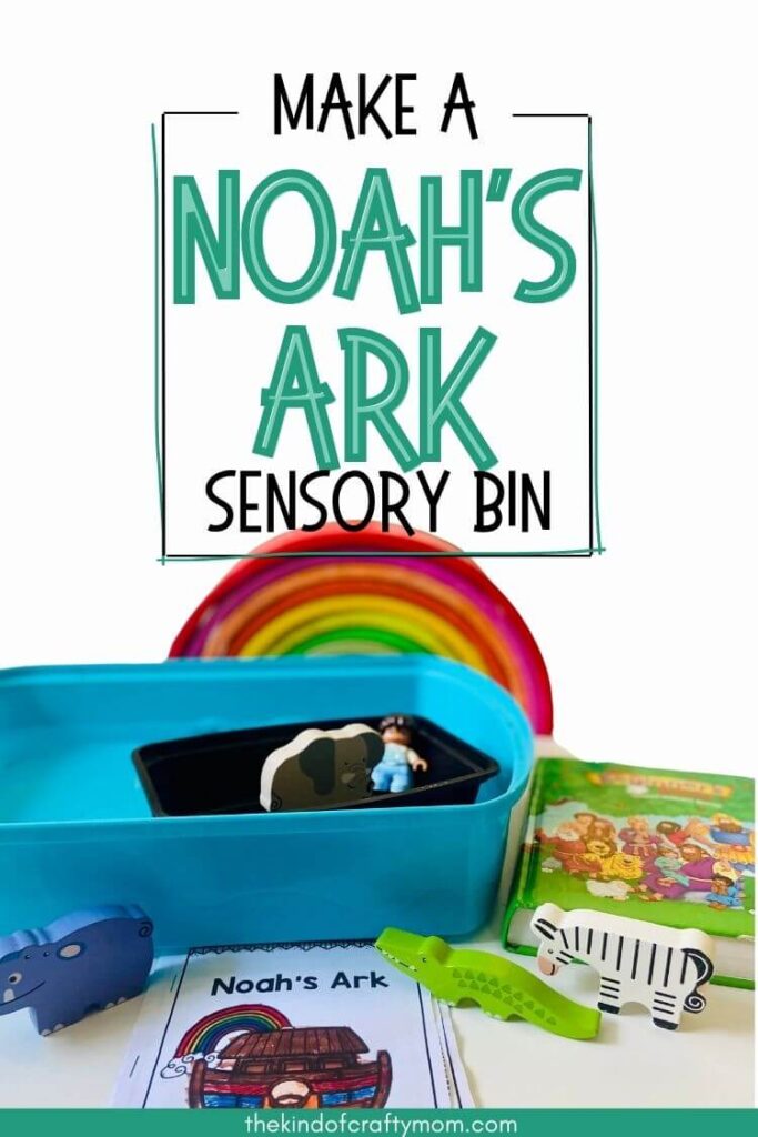 noahs ark sensory bin pin