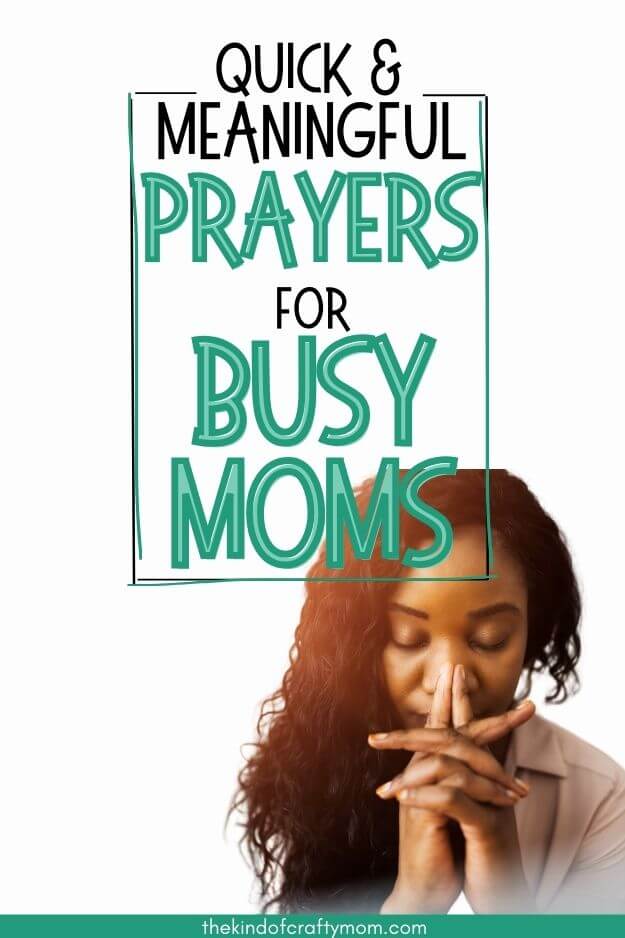 prayers for busy moms pin